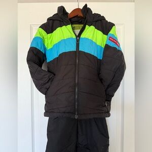 Boulder Gear Kids Devon Jacket - Black, Blue, and Green